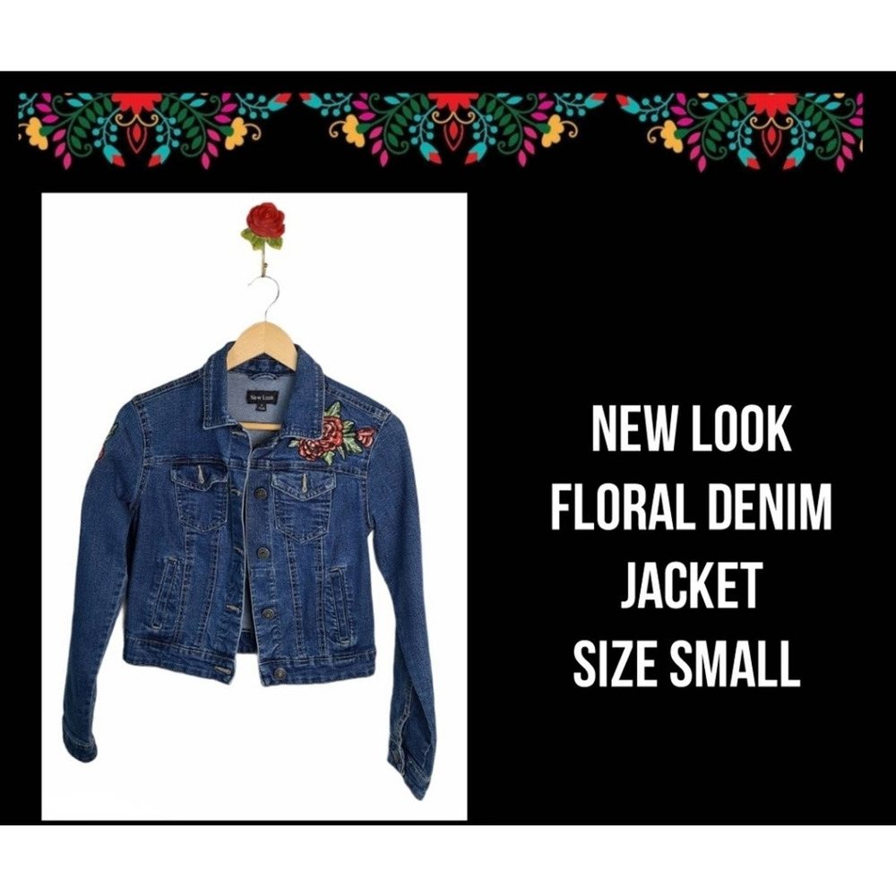 NEW LOOK | FLORAL DENIM JACKET